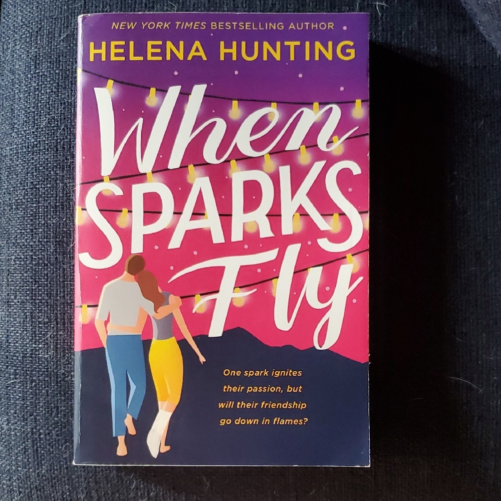 When Sparks Fly by Helena Hunting - Pink & Purple Cover